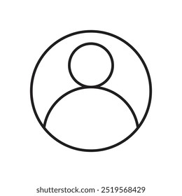 Icono de la línea de usuario. Ilustración vectorial. EPS10