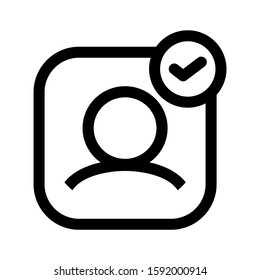 username icon isolated sign symbol vector illustration - high quality black style vector icons

