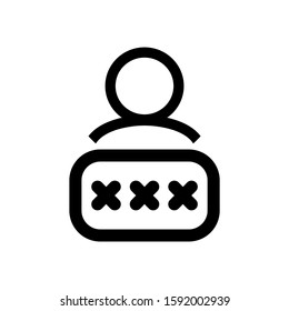 username icon isolated sign symbol vector illustration - high quality black style vector icons
