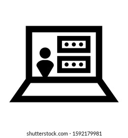username icon isolated sign symbol vector illustration - high quality black style vector icons
