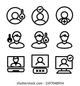 username icon isolated sign symbol vector illustration - high quality black style vector icons
