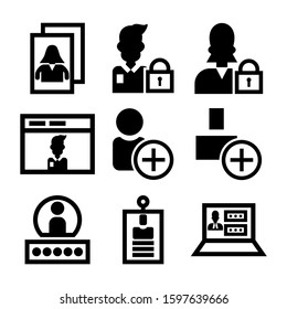 username icon isolated sign symbol vector illustration - Collection of high quality black style vector icons
