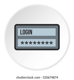 Username And Password Icon. Flat Illustration Of Username And Password Vector Icon For Web