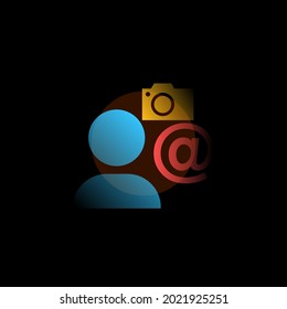 Username. Vector icon in gradient style