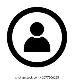 user,profile icon outline vector