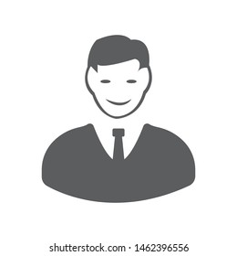 Users and Avatars Vector Icons. Teamwork and Businessman symbols. - Vector