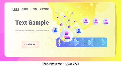 users communicating by voice messages audio chat application social media online communication