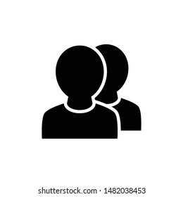 Users filled icon for ui design