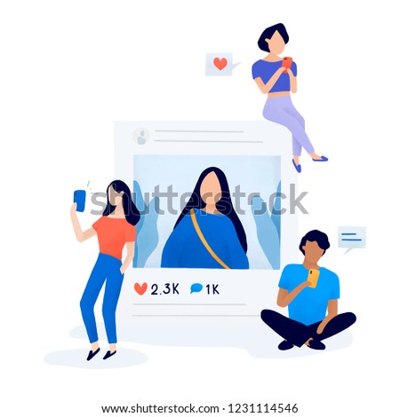 Users following and unfollowing vector