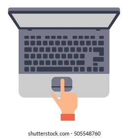 Users hands on keyboard and mouse of computer