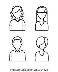 users icon design, vector illustration eps10 graphic 