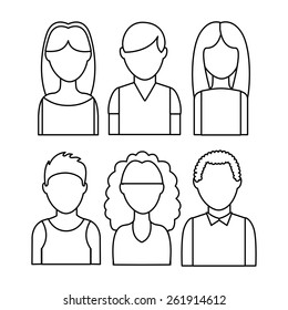 users icon design, vector illustration eps10 graphic 