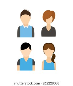 users icon design, vector illustration eps10 graphic 