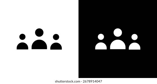 Icono de usuarios de diseño plano. Eps 10