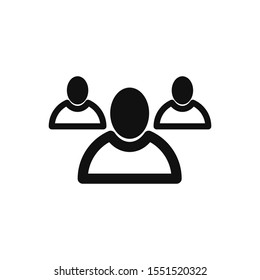 Users icon. New trendy users vector illustration symbol.