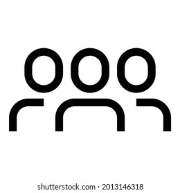 Users icon on the white background.