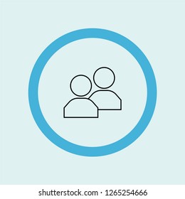users icon symbol. Premium quality isolated users vector icon in trendy style. users element.