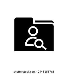 Users icon vector. Data archive illustration sign. Database symbol. User data logo.