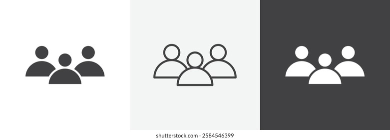 Users icons graphics pack vectors.