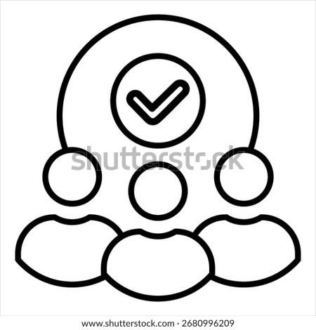 Users Outline Icon Illustration Vector High Quality