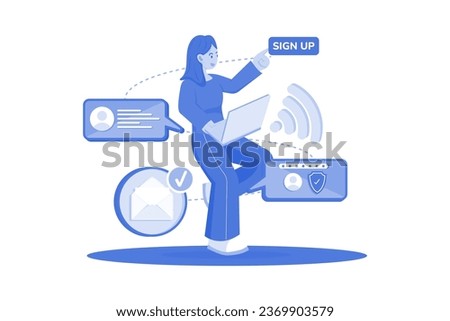 Users sign up for email service