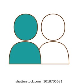 users silhouettes avatars icon