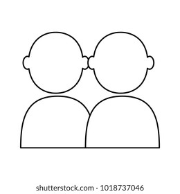 users silhouettes avatars icon
