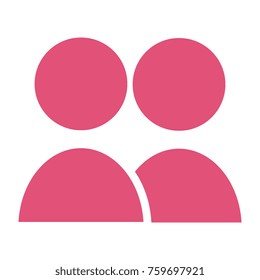 users silhouettes isolated icon