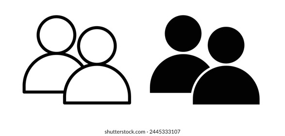 Users and Social Account Icons. Member Profiles and Staff Identification Symbols.