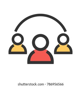 Users, team, friends