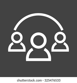 Users, team, friends icon vector image. Can also be used for admin dashboard. Suitable for mobile apps, web apps and print media.