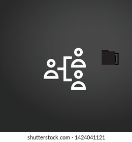 Users vector icon. Users concept stroke symbol design. Thin graphic elements vector illustration, outline pattern for your web site design, logo, UI. EPS 10.