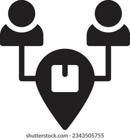 usuarios Ilustración vectorial en un fondo transparente.Símbolos de calidad premium.Icono vector glifos para el concepto y el diseño gráfico.