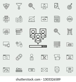 users web browser icon. seo and online marketing icons universal set for web and mobile