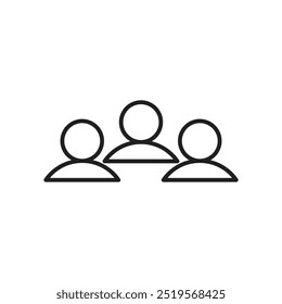 Usersline icon. vector illustration. EPS10