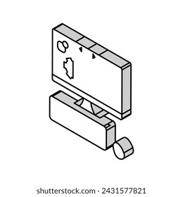 user-written software isometric icon vector. user-written software sign. isolated symbol illustration