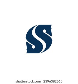 uses the concept of two horse heads forming the letter S