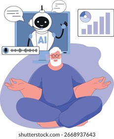 Uses a robot assistant for business, a chat bot on the site, order analysis, artificial intelligence communicates with customers. The program analyzes business, AI helps increase profits