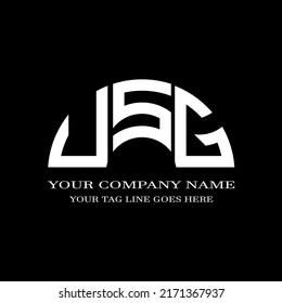 USG letter logo creative design with vector graphic