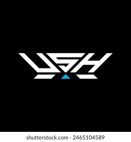 USH letter logo vector design, USH simple and modern logo. USH luxurious alphabet design  