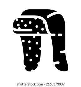 ushanka hat glyph icon vector. ushanka hat sign. isolated symbol illustration