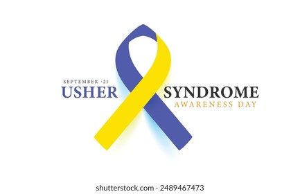 Usher Syndrome Awareness Day. background, banner, card, poster, template. Vector illustration.