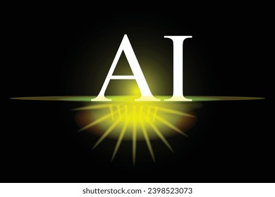 Using AI, generating content using AI to helps create content online, using AI technology to help create content On a blue background