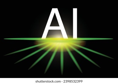 Using AI, generating content, using AI to helps create content online, using AI technology to help create content On a blue background