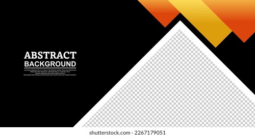 using a black background color and elements of yellow and red gradient colors, so the design looks contrasting and attractive, modern, futuristic and elegant.