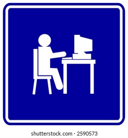 using a computer sign