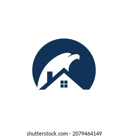 using the concept of a circle, a house and an eagle into a unique and interesting concept 