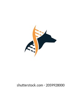 utilizando el concepto de cabeza y ADN de un perro 