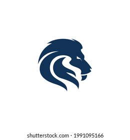 using the concept of a lion's head with an abstract shape into a unique and interesting concept 