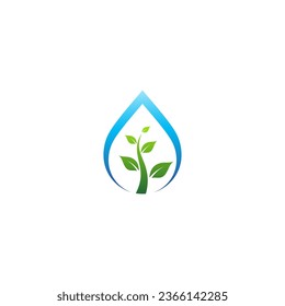 using the concept of water drop and leaves into a unique and interesting concept 